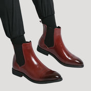 Chelsea Boots – Leather Finish – Smart Casual Slip-On 0