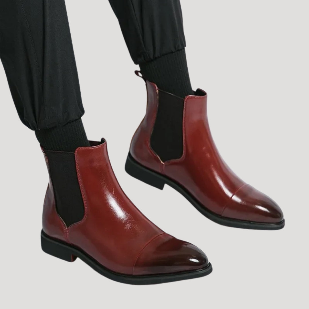 Chelsea Boots – Leather Finish – Smart Casual Slip-On 0