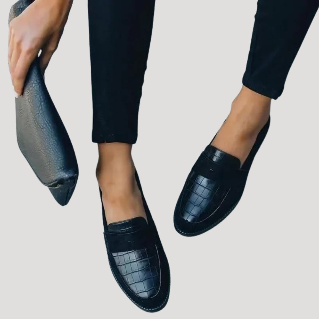 Slipper-Croc-Embossed Detail-Smart Casual Style 3